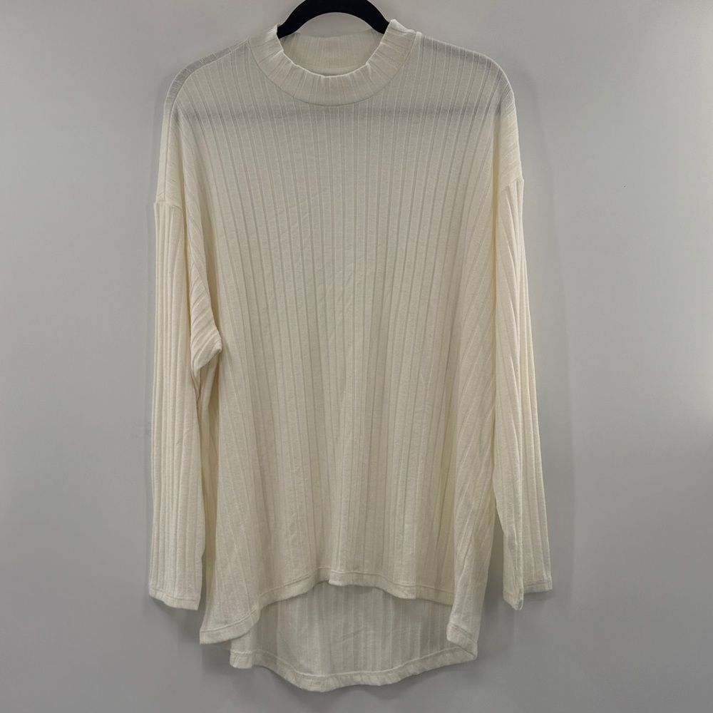 3For$20 Old Navy Ivory Ribbed Knit Cream Ribbed Sweater NWOT size: XL
